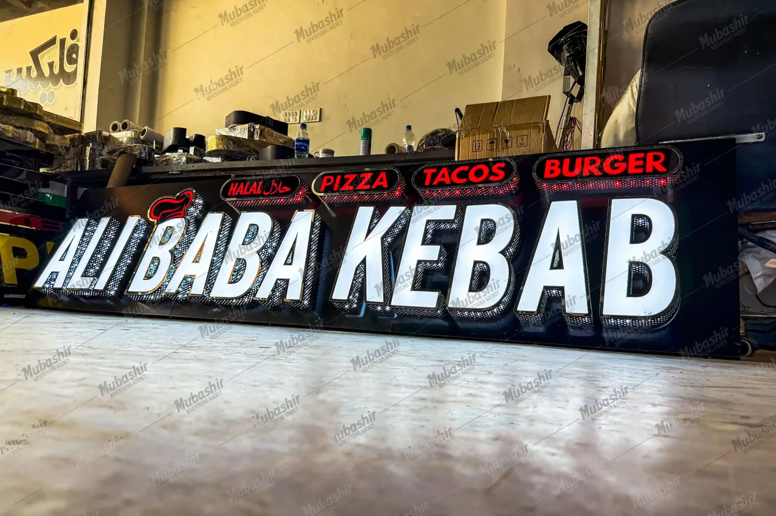Ali Baba & Istanbul Kebab sign by Mubashir Signs